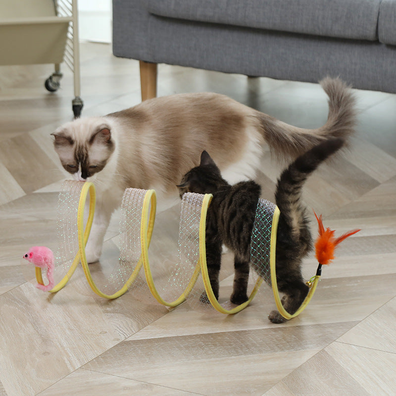 S-Shaped Cat Pet Tunnel
